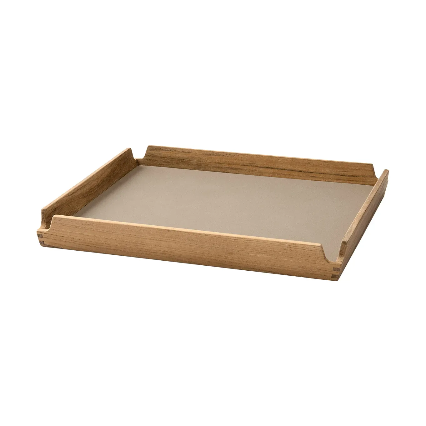 LIND DNA Airy Teak-Tablett square S Nupo clay brown