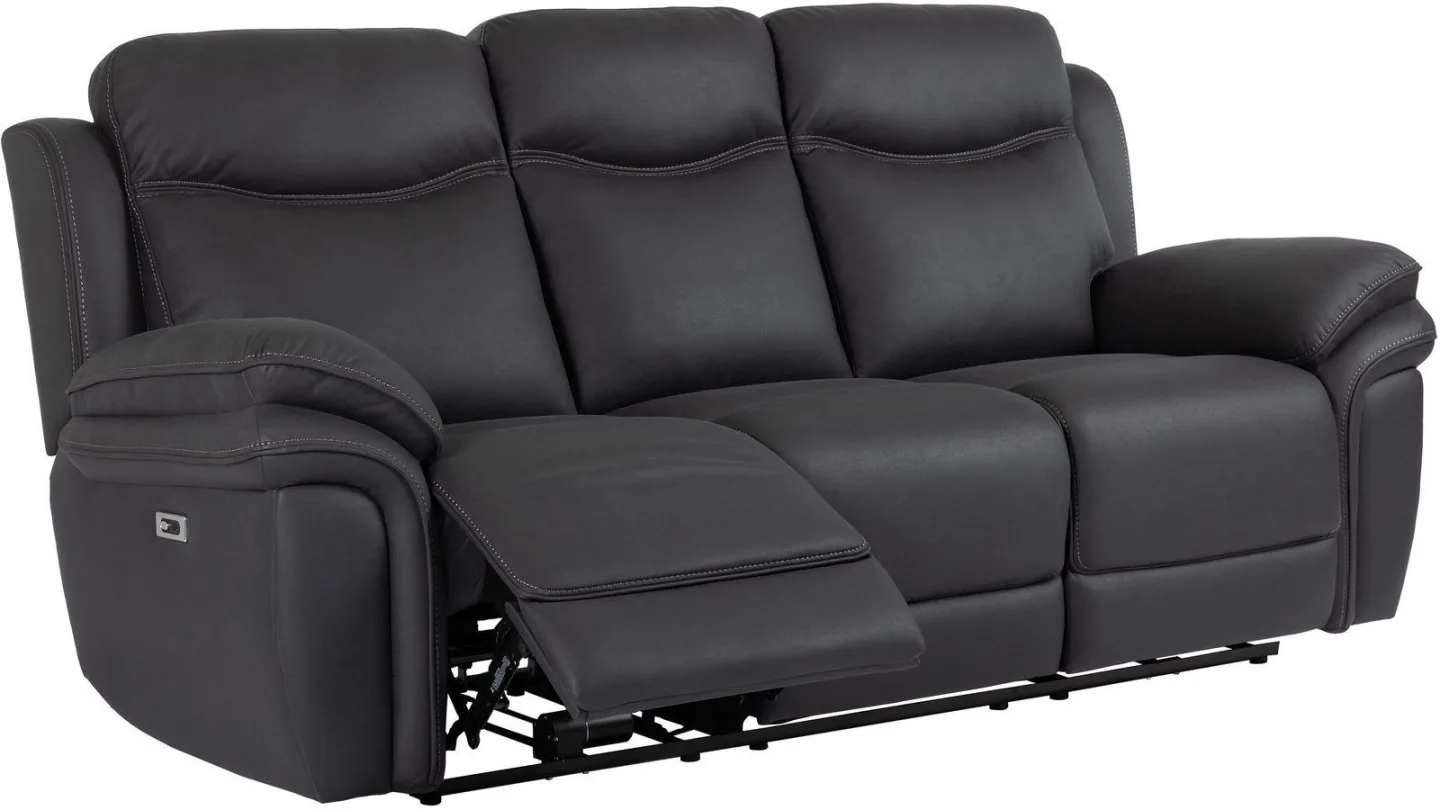 Livaro Reclinersoffa 3-sits Elektrisk - Svart