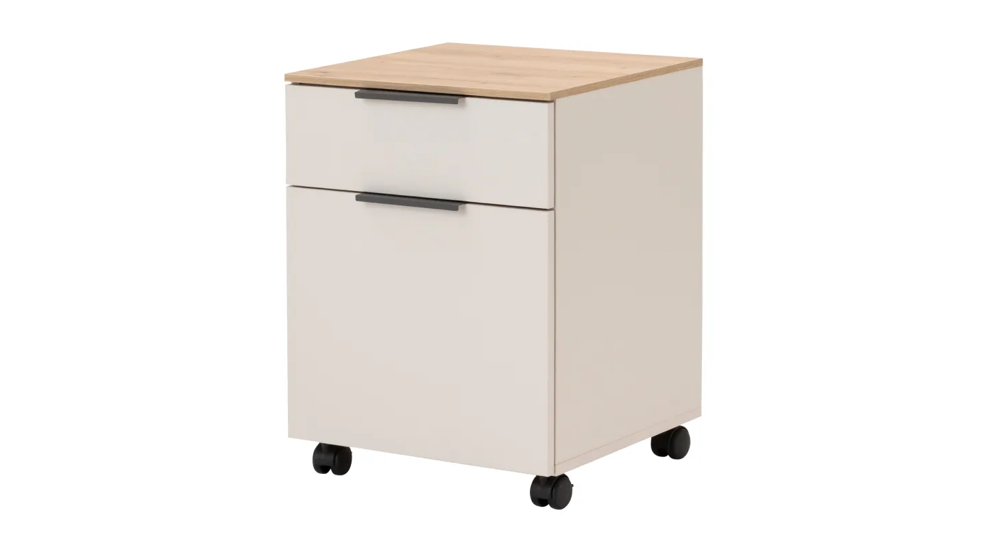 Rollcontainer Beige-Kaschmir Artisan Eiche 49 x 62 cm - SYNOS