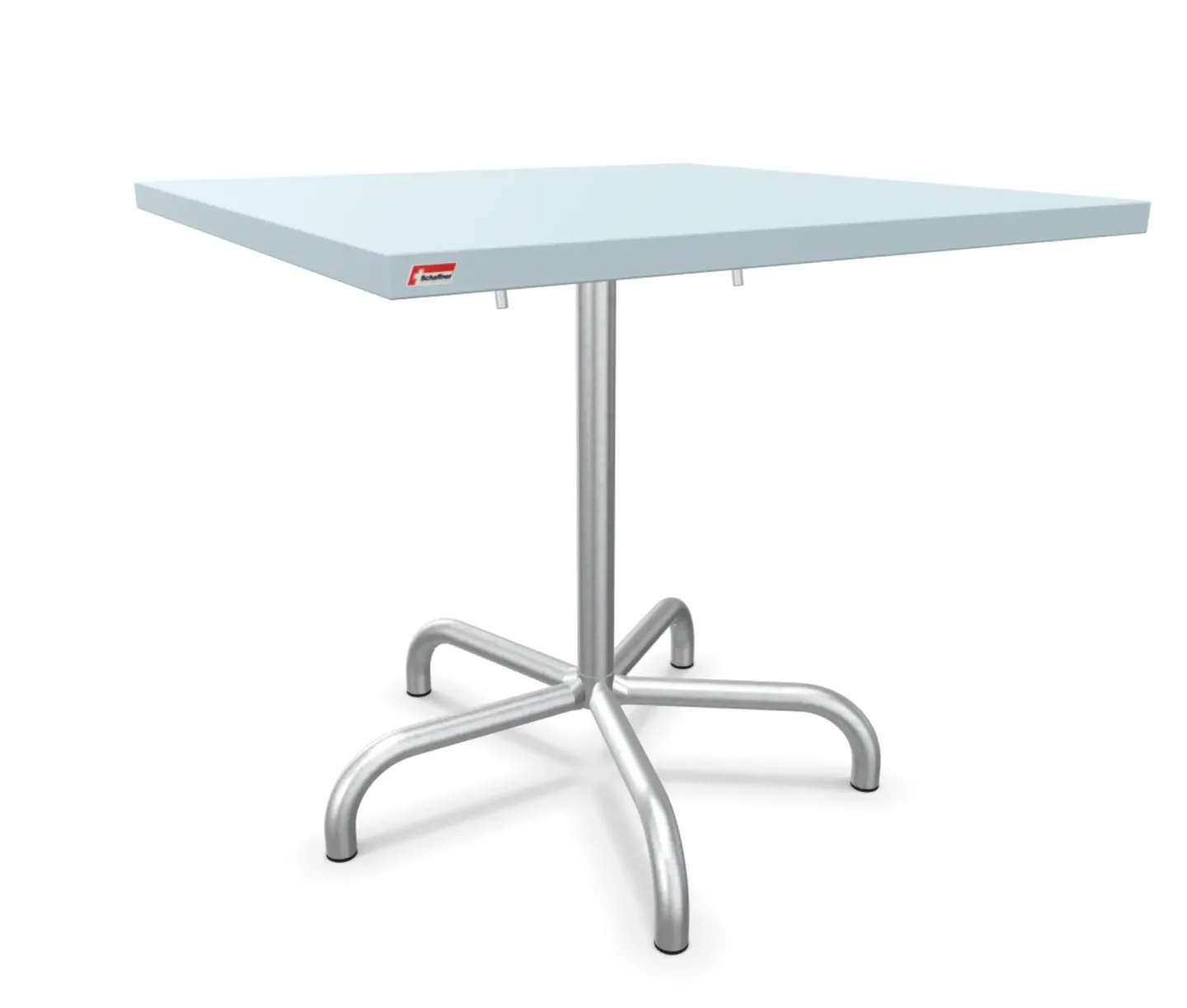 Schaffner Metalltisch Säntis Quadratisch Feuerverzinkt Blau | Schubiger Möbel