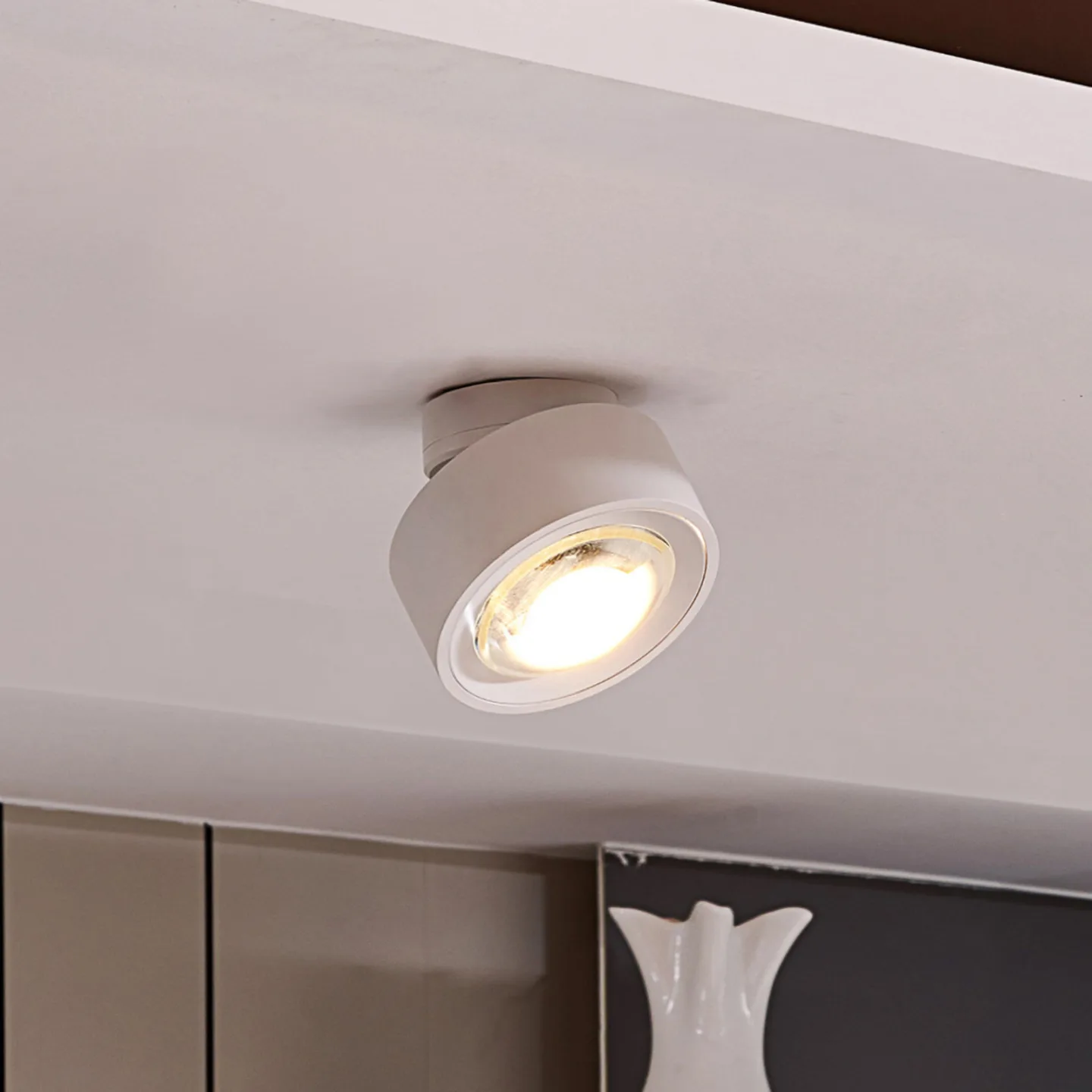Atreus Move LED-taklampa, vit – Arcchio Rotari - Vardagsrum - Modern - Metall - Rund