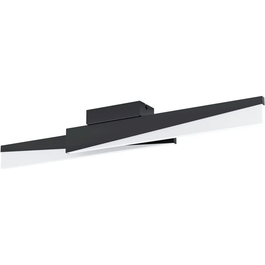 Eglo Deckenlampe Isidro Schwarz Aluminium/Stahl 8 cm 11 cm - LED - Lichtfarbe: Warmweiss - LED Energiesparlampen