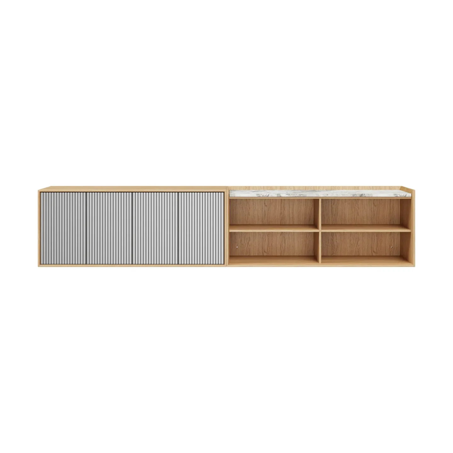 Vipp Vipp Cabinet H6 sideboard Light oak-marble, doors