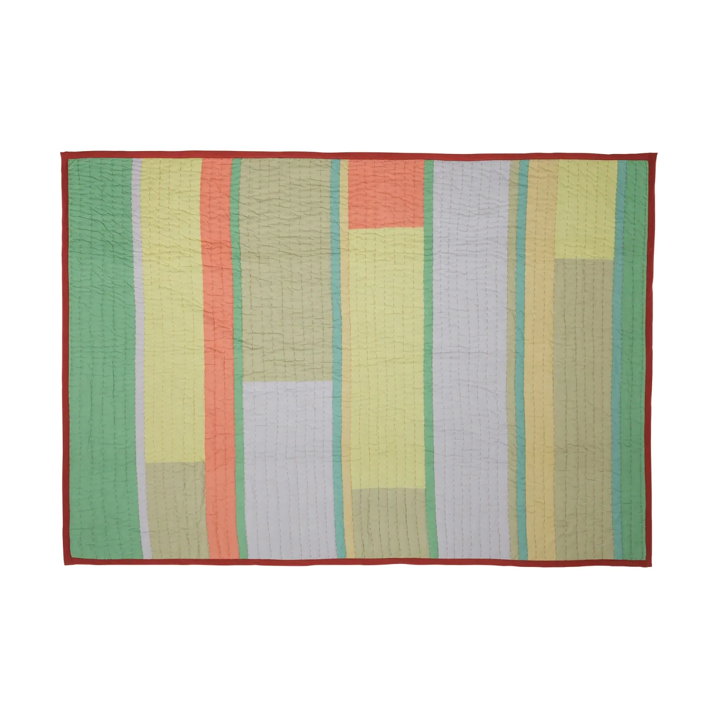 Hübsch Pavilion Plaid Coral-multicolour, 140x200 cm