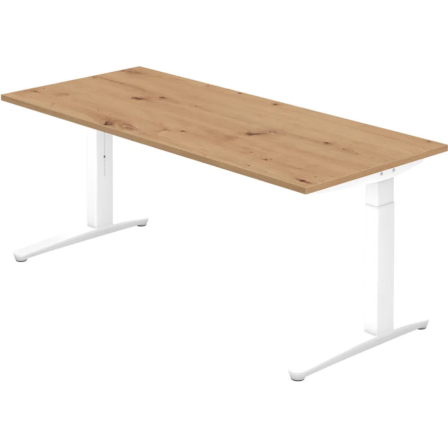 Schreibtisch Office Asteiche Holzwerkstoff B 180 T 80 cm