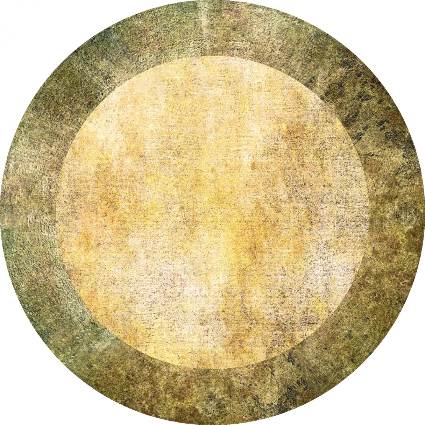 Rundt teppe - Campana (beige/gul) (Størrelse: Ø 160 cm)