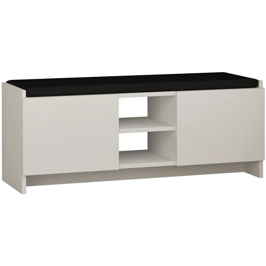 Schuhschrank Yemek weiss Melaminbeschichtete Spanplatte B 110 H 43 cm