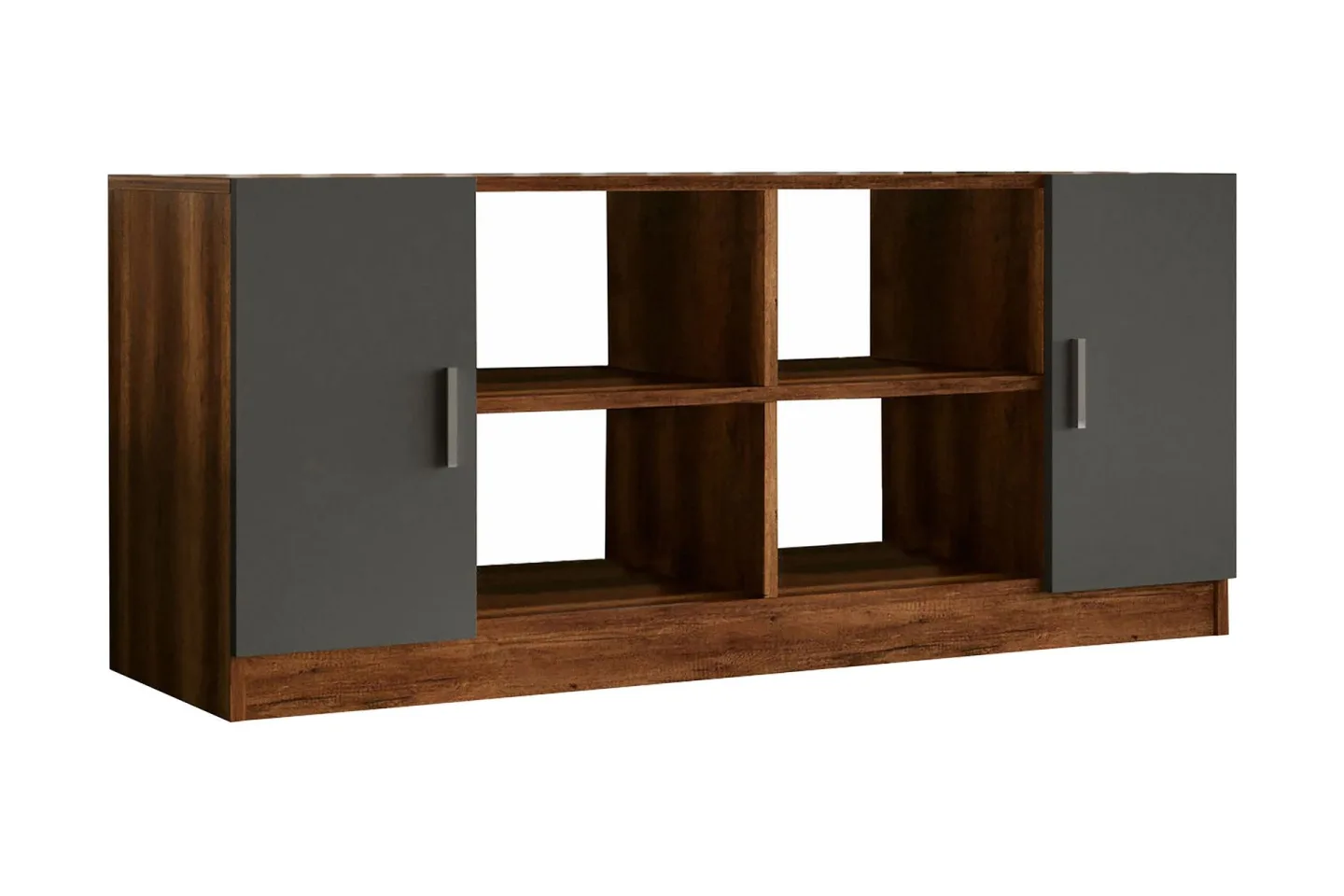 Barrock Highboard 46x140 cm - Teak/Antracit
