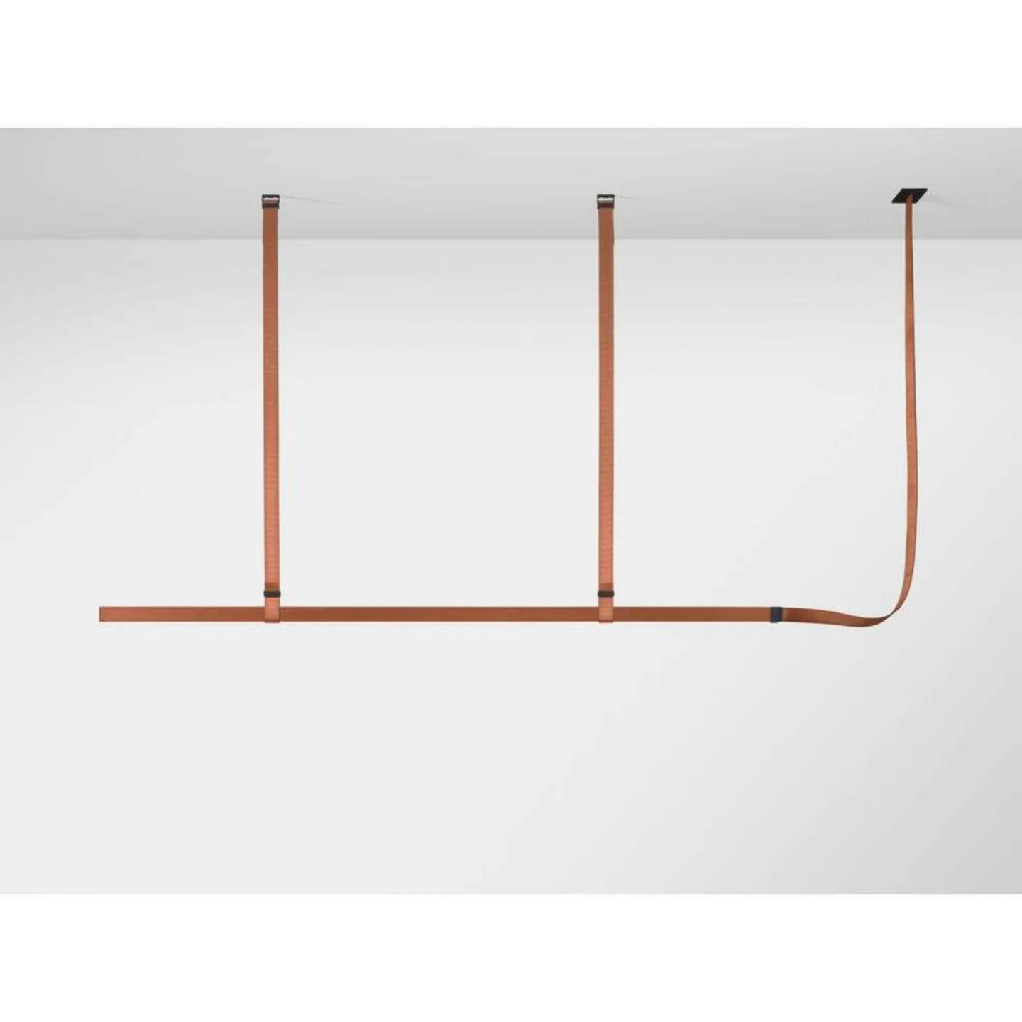 Belt Fabric Pendelleuchte Copper Brown - Flos - Wohnzimmer - Stoff / Textil