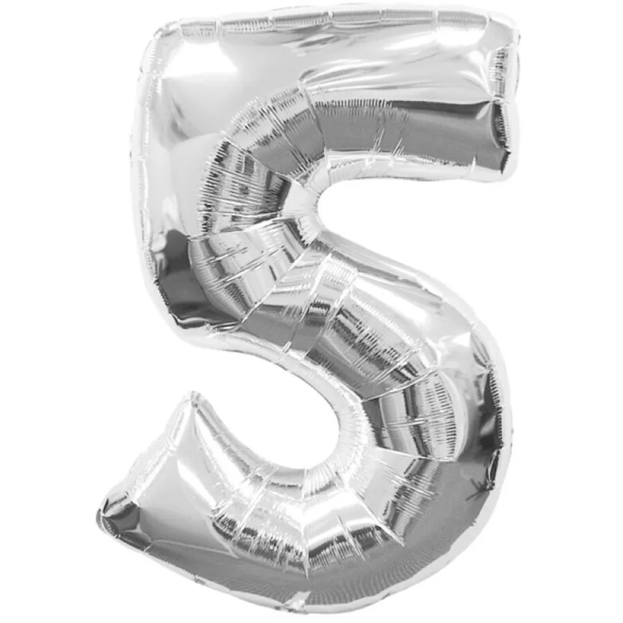 Luftballons Office silber Folie H 86 cm 1 Stk
