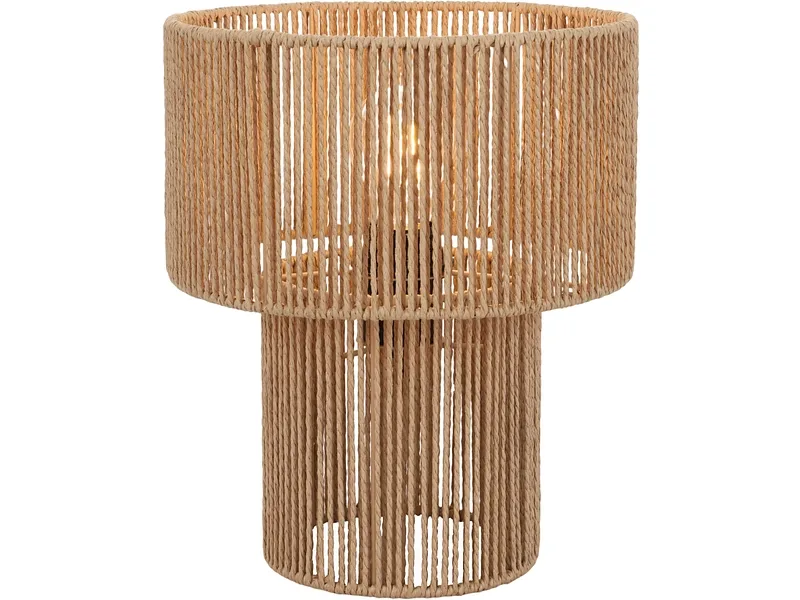 Tischlampe FLAVIO 30cm 25W hellbraun