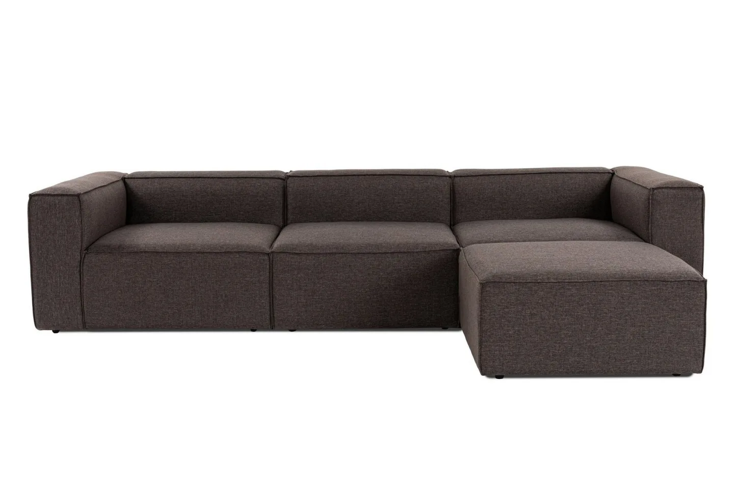 Redlands Soffa med Divan 3-sits - Mörkbrun