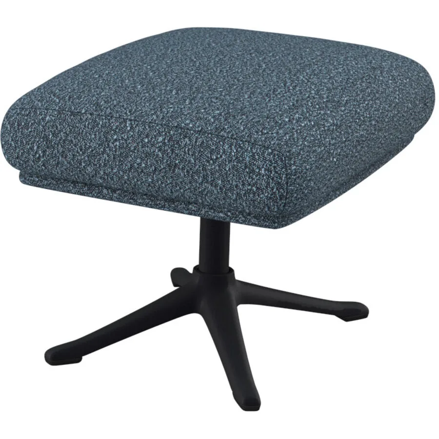 Hocker Halani stahlblau Stoff B 41 T 54 H 41 cm