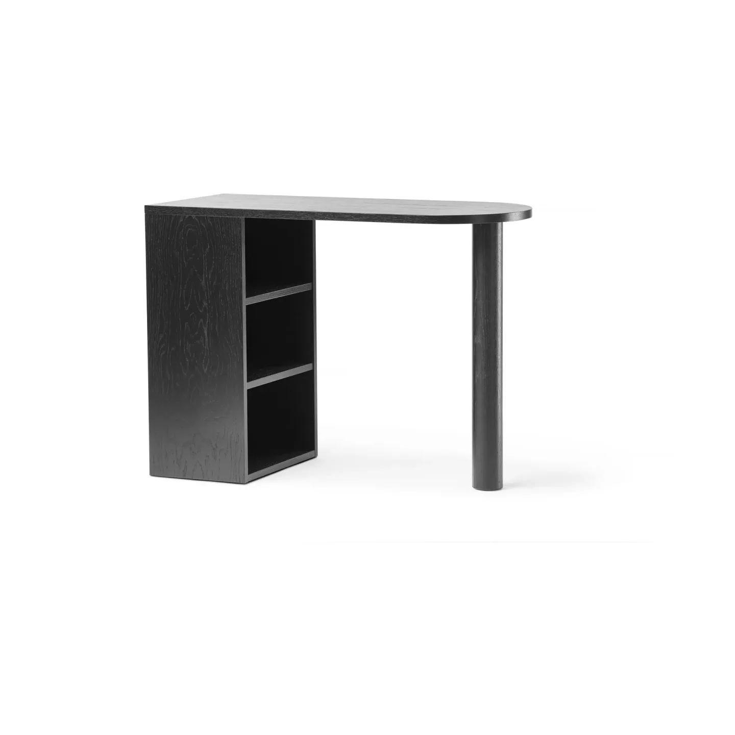 A2 Hub skrivbord Svartbetsad ek, 100x73x43 cm