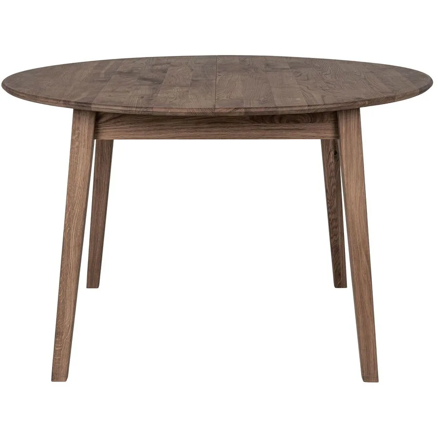 Esstisch ausziehbar Jumara dunkelbraun Eiche Natur/Metall B 118 T 118 cm