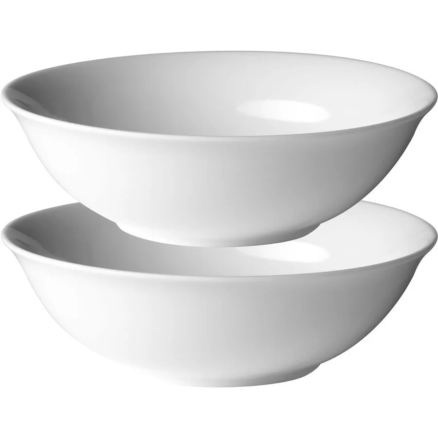 MÄSER Schüssel-Set 2-tlg. Modesta Weiss Porzellan 18 cm