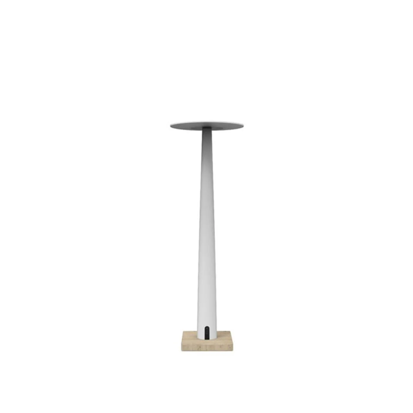 Nemo Lighting - Portofino Table Lamp White + Travertino - Portabla lampor - Valerio Sommella - Vit - Metall/Sten