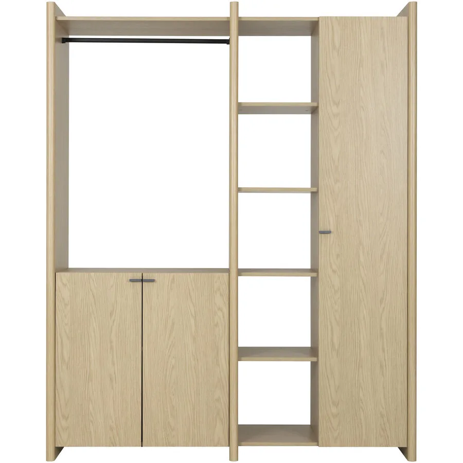 Kleiderschrank Sammy eiche Holzwerkstoff B 162 T 47 cm