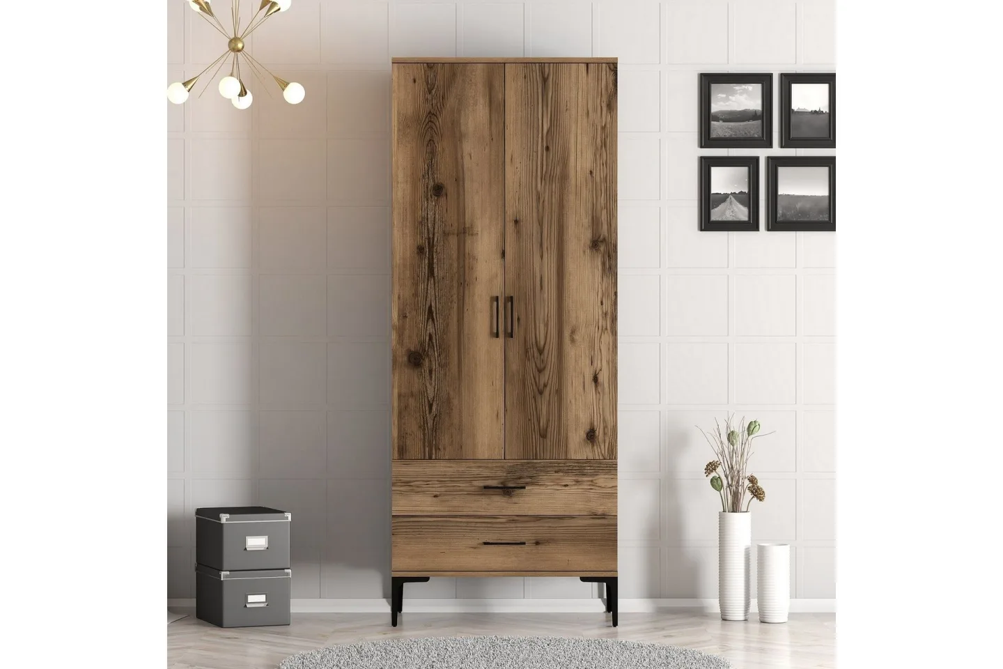 Kumsal Garderob 80 cm - Valnöt