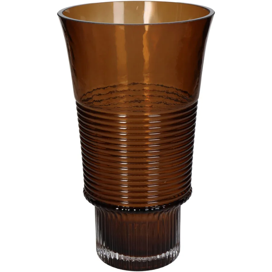 Vase Myko Braun Glas 23.5 cm