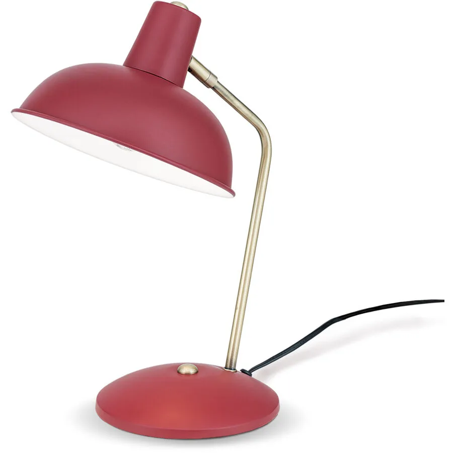 Tischlampe Fedra Rot Stahl 20 cm 37.5 cm