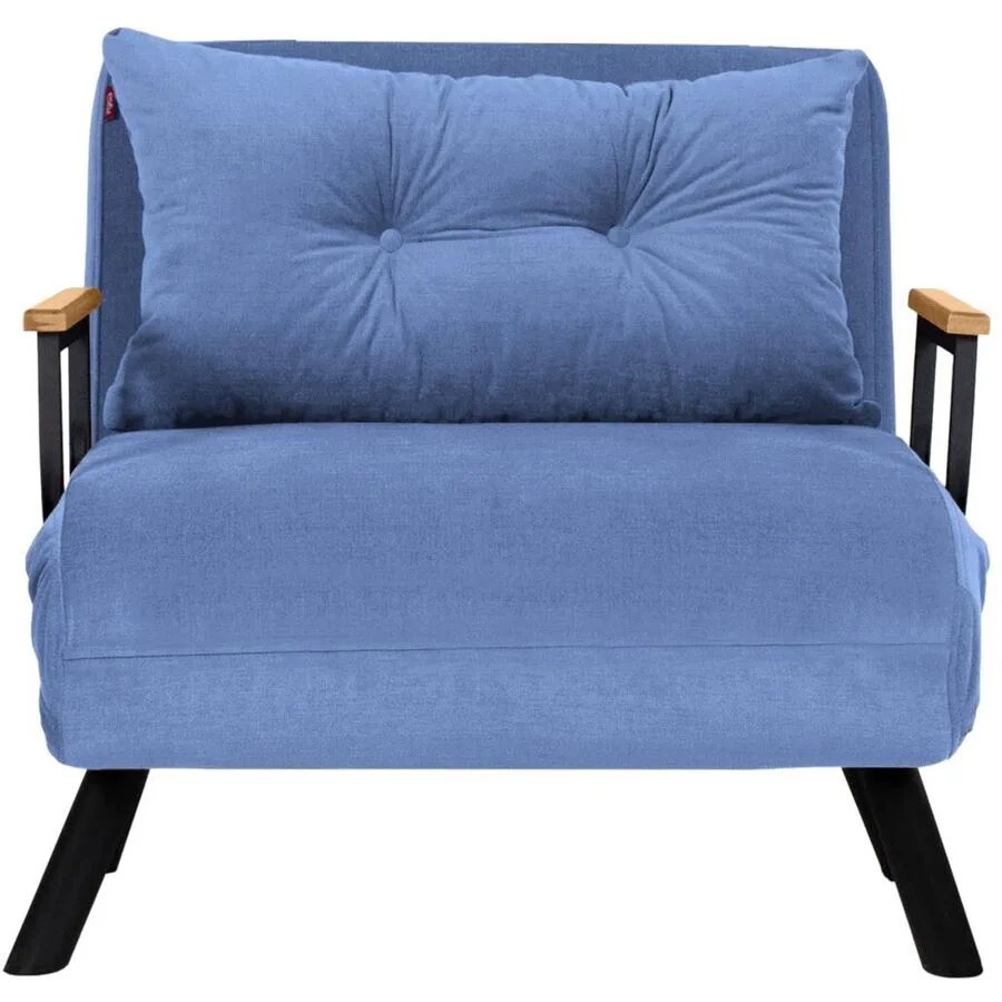Sessel Foldbar blau Polyester B 78 T 60 H 78 cm