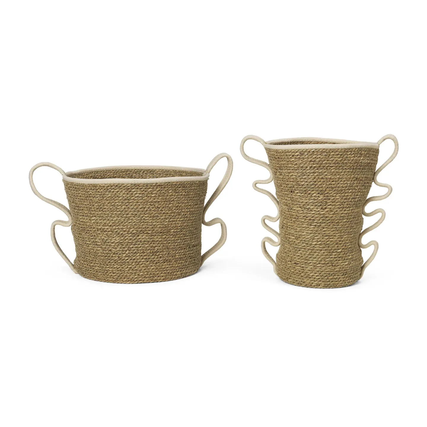 Ferm Living Verso Verwahrungskorb 2 Teile Off-white