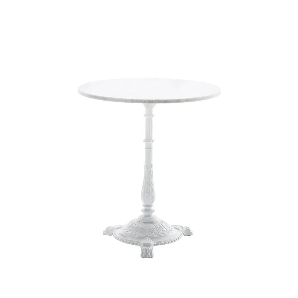 Byarums bruk Classic cafébord Marmor vit, vitt stativ