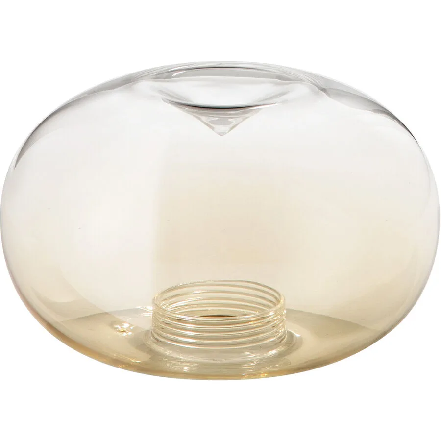 Lampenschirm Gloria Braun Glas 18 cm 11 cm - Farbe: cognac