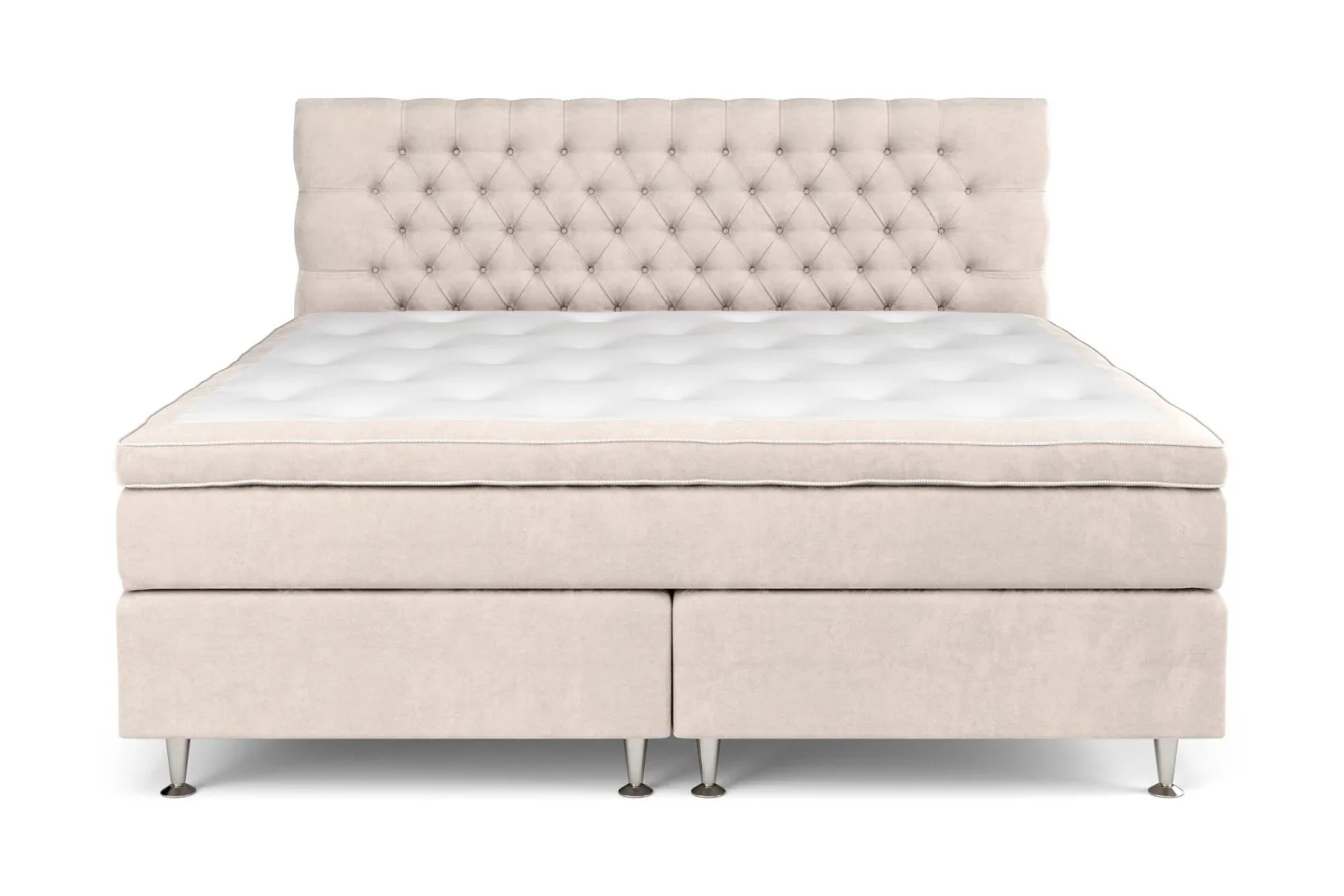 Celine Kontinentalsäng 210x210cm - Beige/Sammet