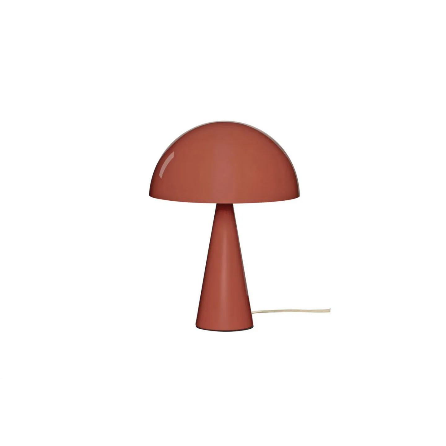 Mush Mini Tischleuchte, rot, Metall, Höhe 34 cm - HÜBSCH - Wohnzimmer - Modern - Einflammig