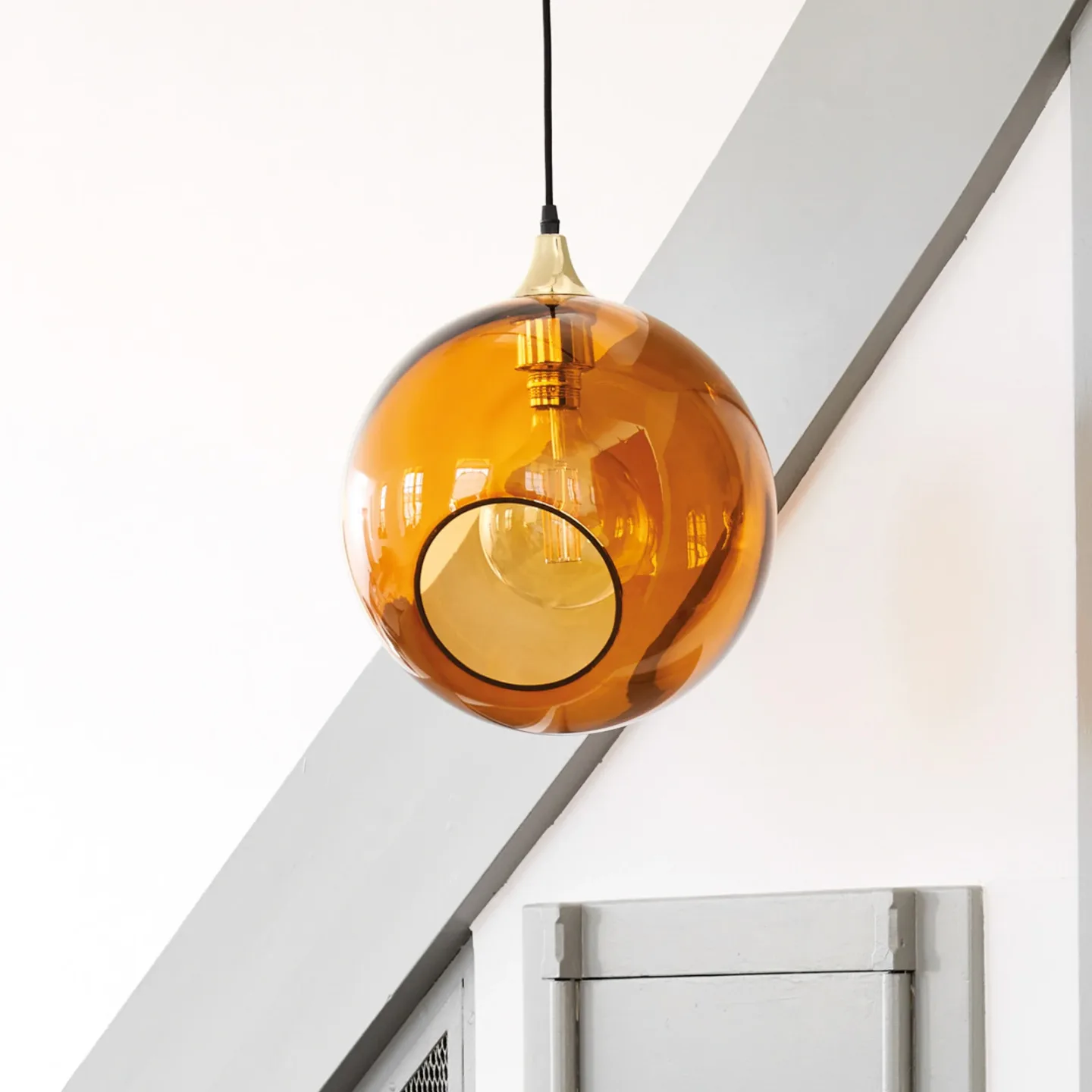 Design By Us Ballroom Pendelleuchte XL Ø32 cm Amber