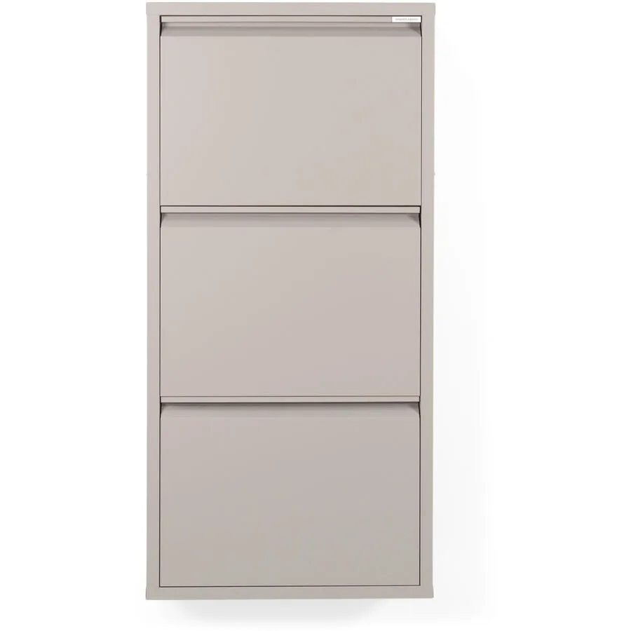 Spinder Design Schuhschrank Hesta taupe Stahl B 50 H 103 cm