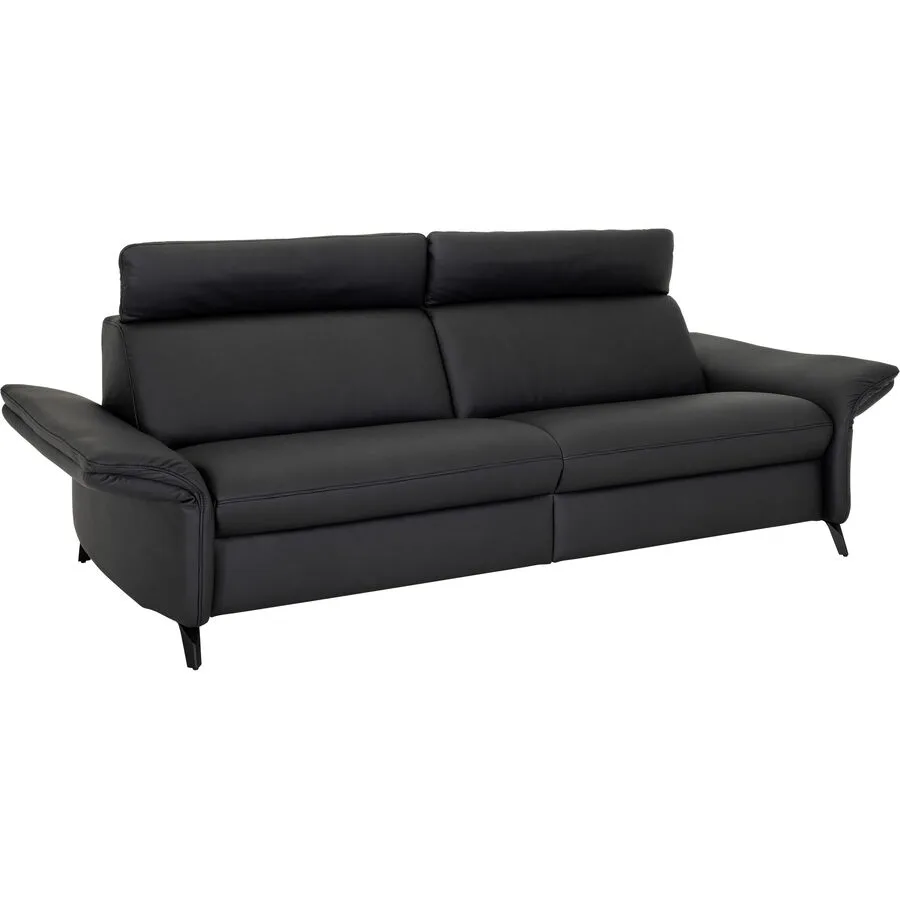 Sofa Jacob Schwarz Leder 218 cm 97 cm - Möbel Konfigurator: Traummöbel individuell zusammenstellen