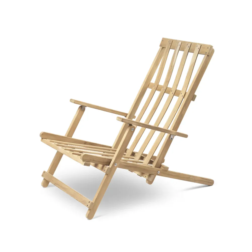 Carl Hansen & Søn BM5568 däckstol teak, obehandlad