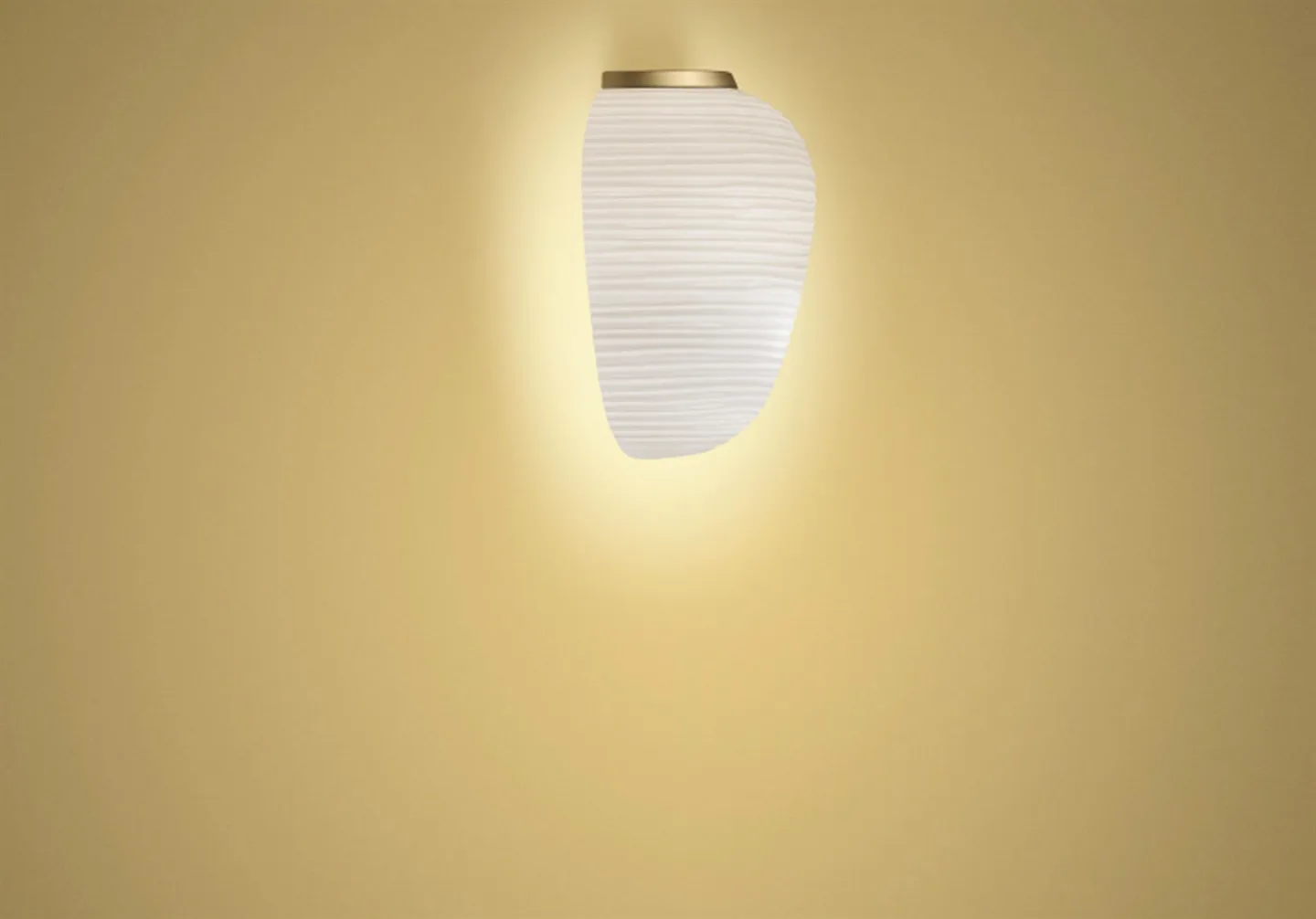 Rituals 3 Semi Wandleuchte Weiß - Foscarini - Wohnzimmer - Metall