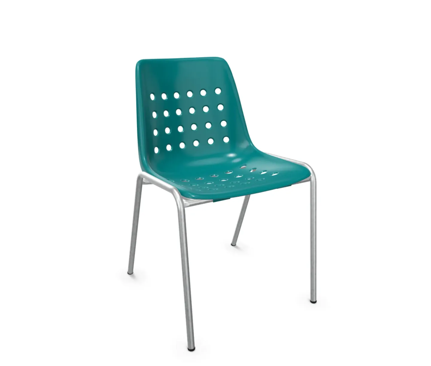 Schaffner Schalen-Stuhl Bermuda Feuerverzinkt Blau | Schubiger Möbel