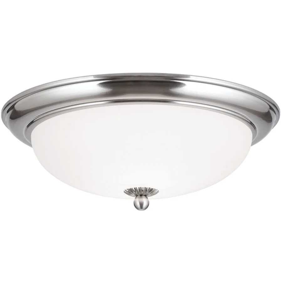 Briamond Deckenlampe Empire Grau Glas/Messing 35 cm 10 cm - Farbe: chrom - Material: Messing/Glas