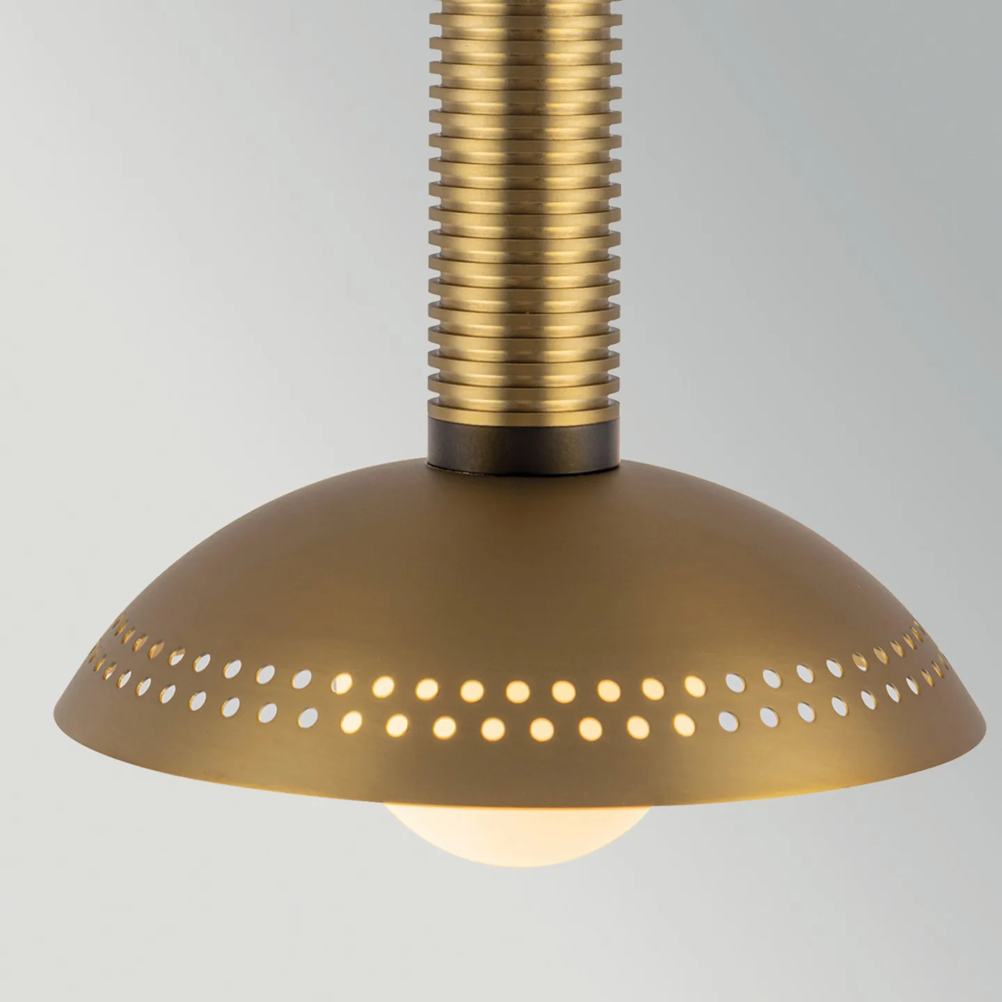 Arden LED-Hängelampe, gold, Ø 15 cm Metall dimmbar - Elstead - Wohnzimmer - Modern - Aluminium - Einflammig
