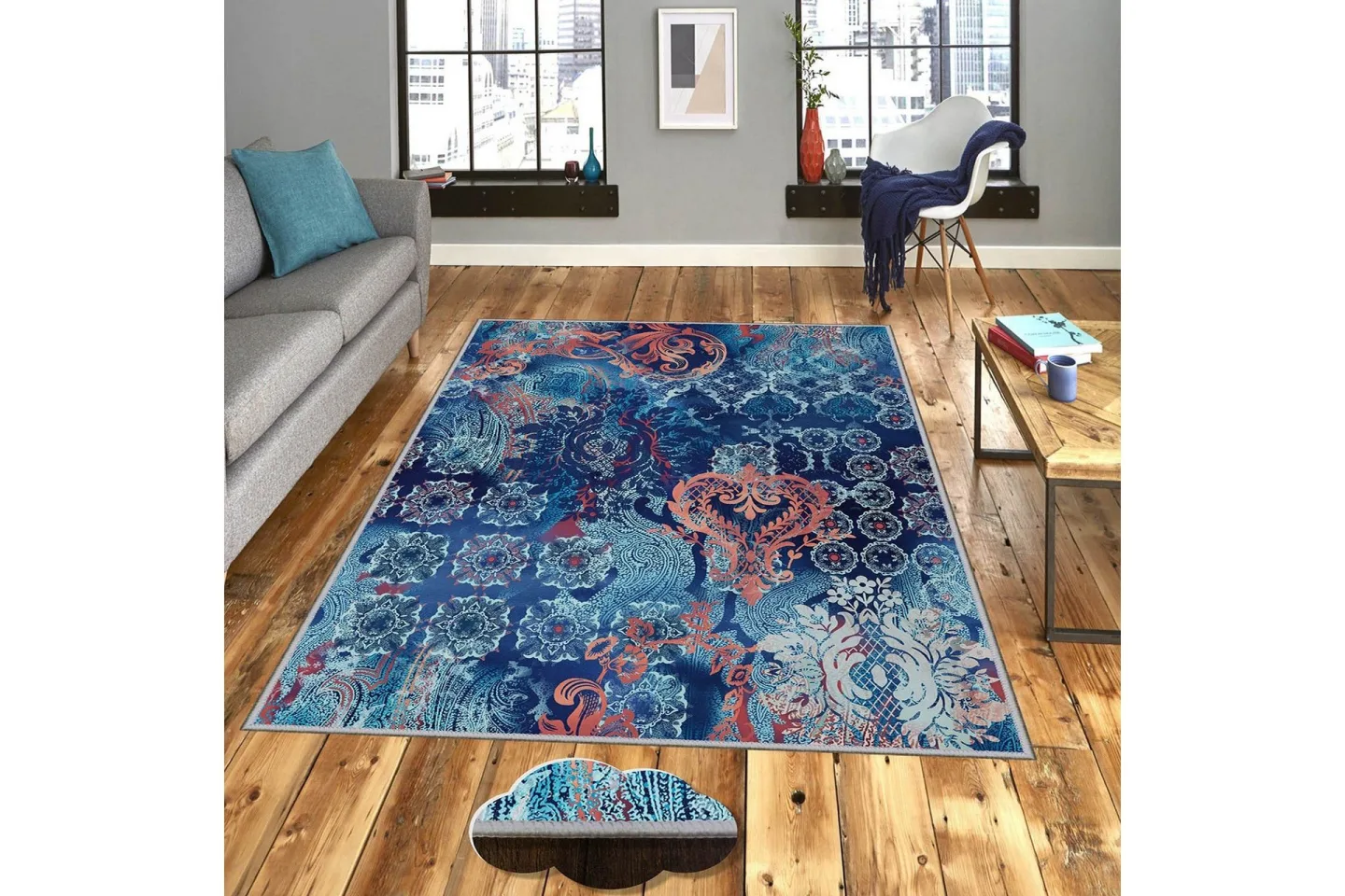 Homefesto Matta 80x200 cm - Multifärgad
