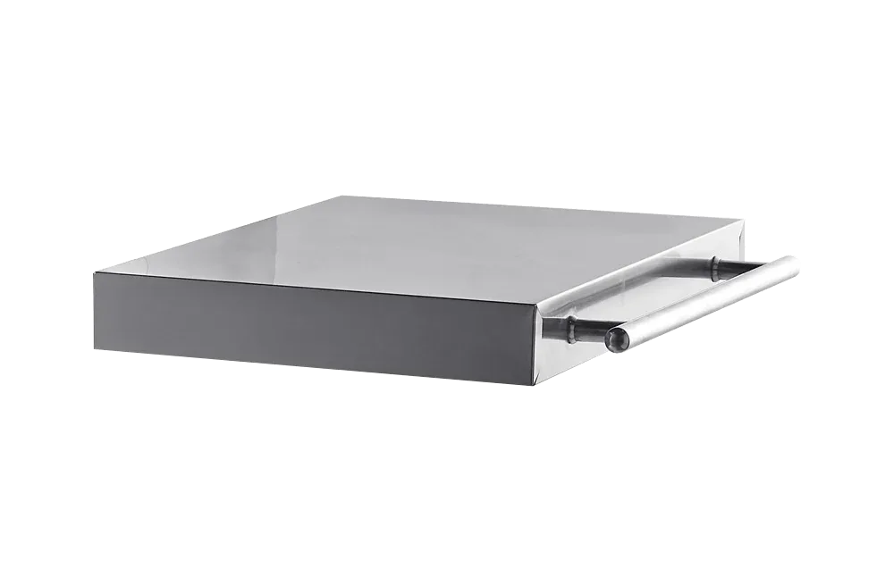 Stainless Collection - Abnehmbarer Seitentisch mit Griff (Edelstahl)