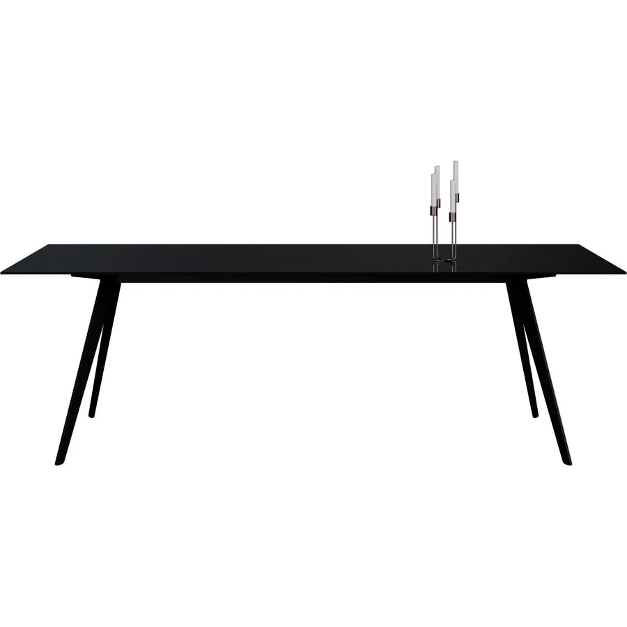 Esstisch Tame Schwarz Glas 100 cm