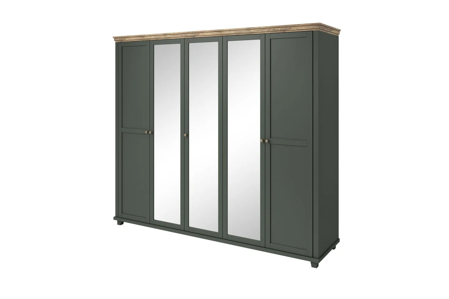 Doade Garderob 62x154 cm - Grön|Natur