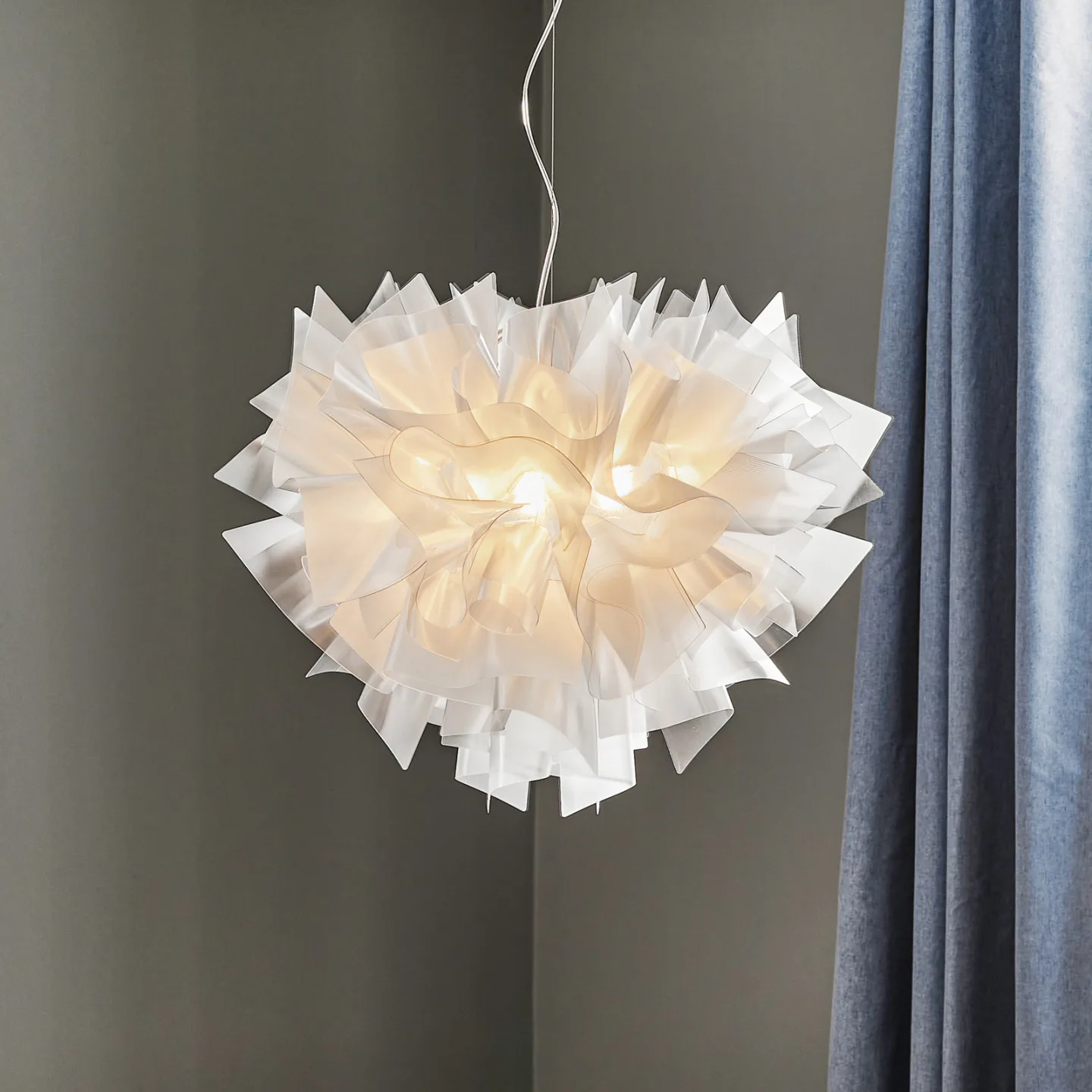 Veli Pendelleuchte L Prisma - SLAMP - Wohnzimmer - Design - Kunststoff - Mehrflammig