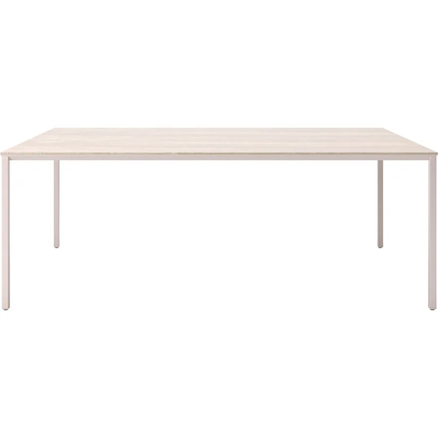 Beistelltisch Barillo taupe Keramik Massivholz B 110 H 40 cm