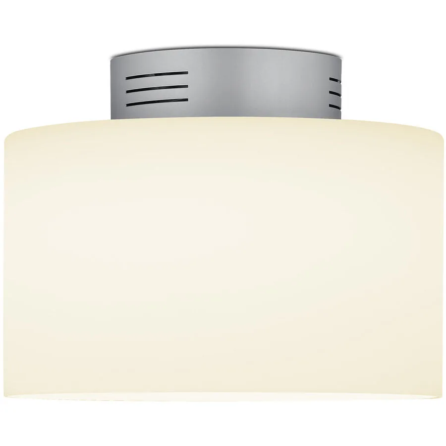 Designer-Deckenlampe Bankamp Grand opal aluminium eloxiert D 32 cm - LED - Lichtfarbe: Extra warmweiss - Material: Eisen/Acryl/Glas -