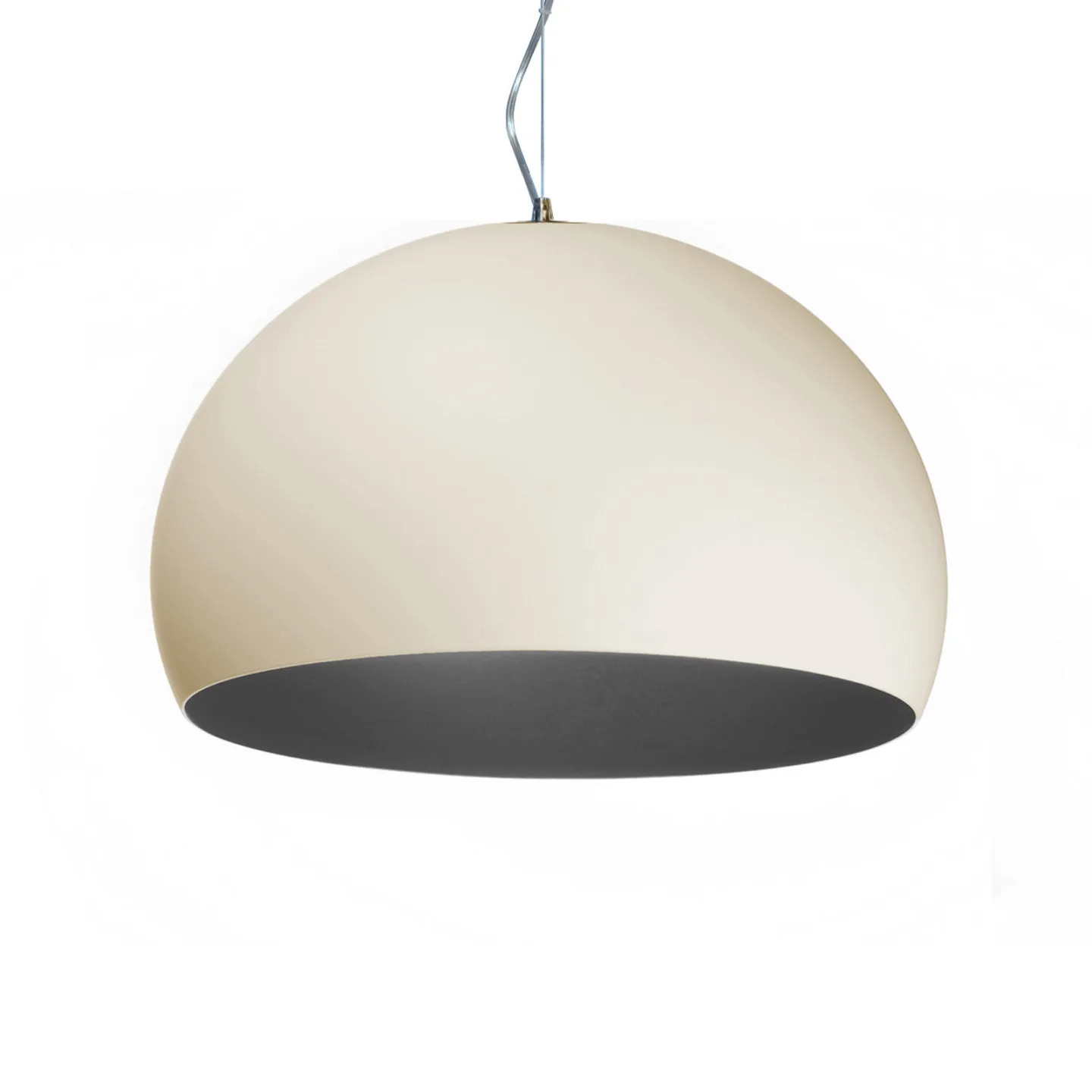 Big FL/Y LED-Hängeleuchte, weiß - Kartell - Wohnzimmer - Design - Kunststoff - Einflammig