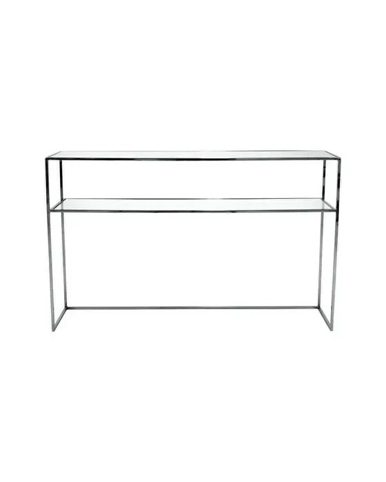 Gazelle Console Table Black Chrome