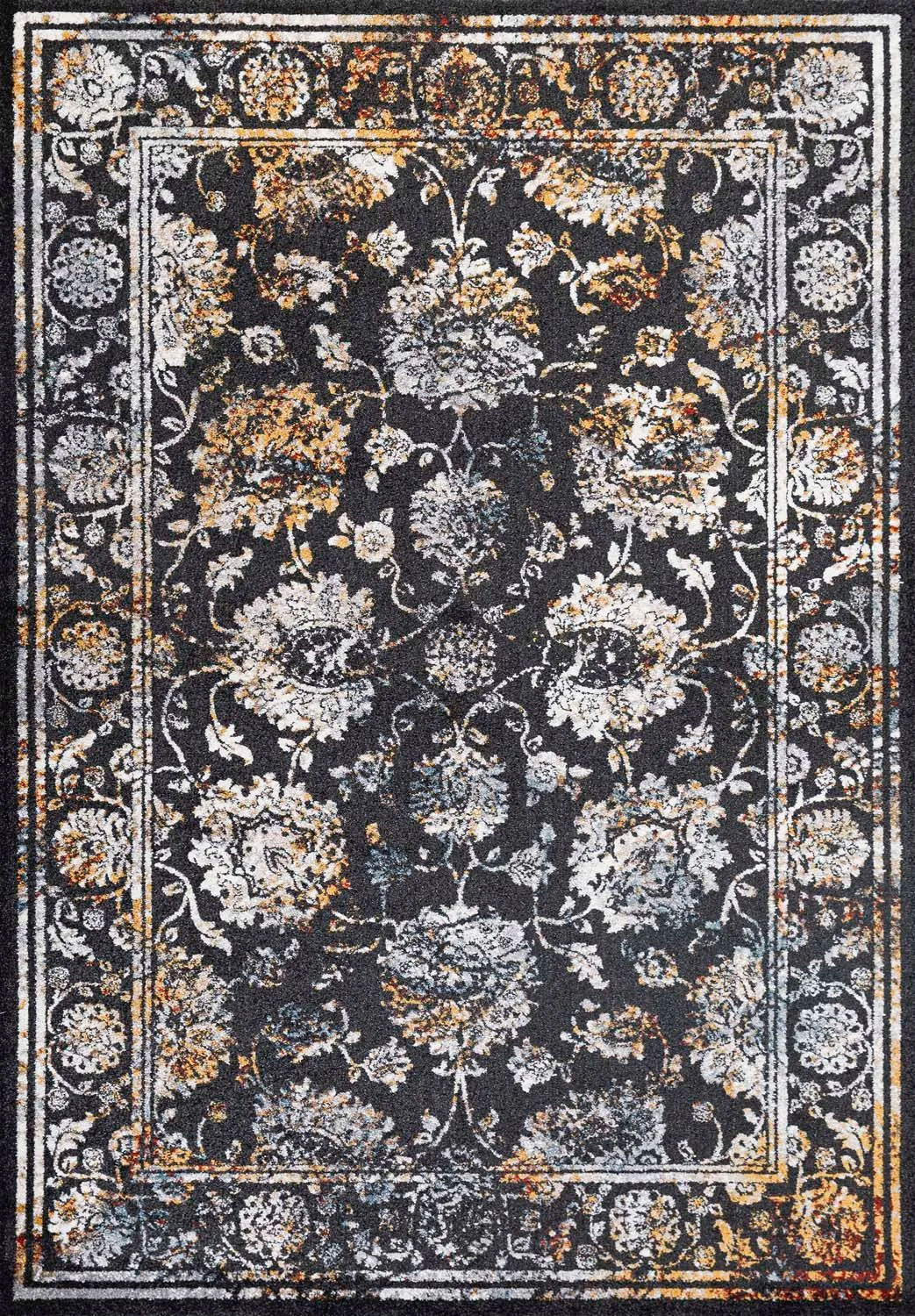 Matta Yelvi 120x180 cm - Svart/Beige