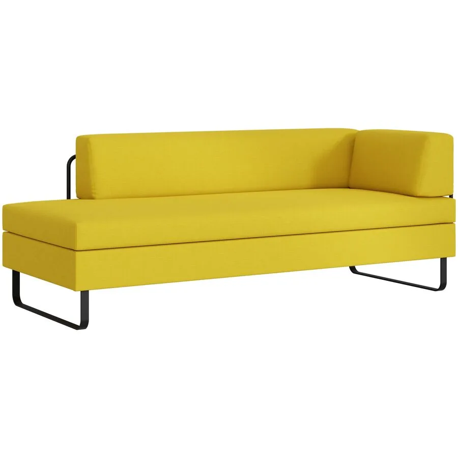 SWISS PLUS Bettsofa Bed for Living Doppio goldgelb Stoff B 205 T 165 cm Ausklappbar/Ausziehbar - Möbel Konfigurator: Traummöbel individuell
